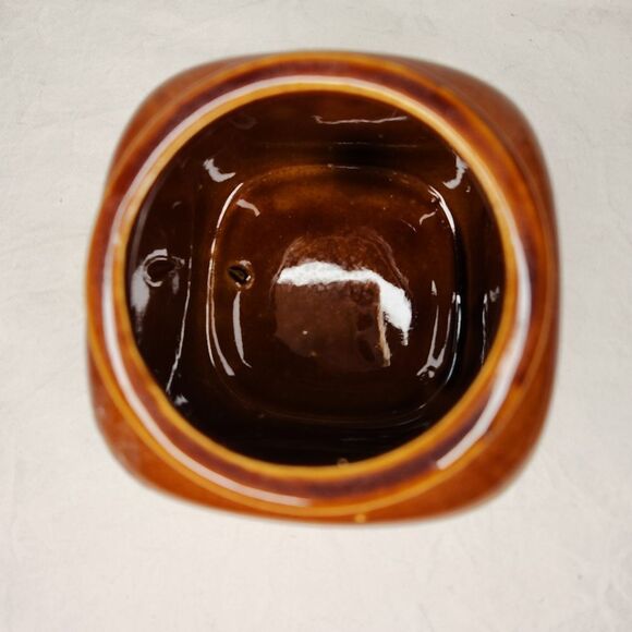 70s Glazed Clay Canister - Picture 9 of 9